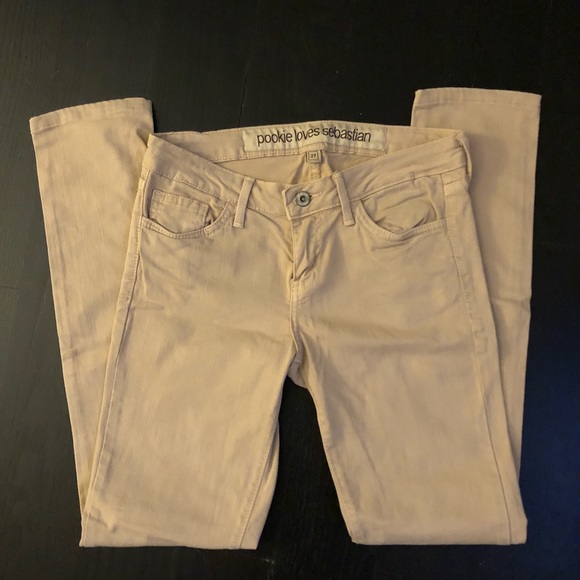 Pookie Loves Sebastian Beige Jeans sz 27 - Picture 3 of 3